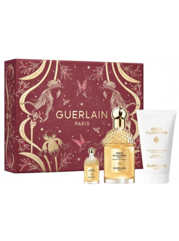 Guerlain Aqua Allegoria Forte Mandarine Basilic Подарочный набор (парфюмированная вода 75 мл + лосьон для тела 75 мл + миниатюра 7.5 мл)