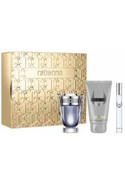 Paco Rabanne Invictus Подарочный набор (туалетная вода 50 мл + шампунь 100 мл + миниатюра 10 мл)