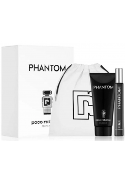 Paco Rabanne Phantom Подарочный набор (туалетная вода 10 мл + гель для душа 75 мл + сумочка)