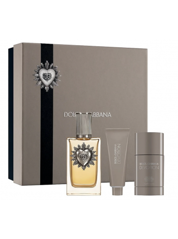 Dolce & Gabbana Devotion Pour Homme Подарочный набор (парфюмированная вода 100 мл + гель для душа 50 мл + дезодорант-стик 75 мл)