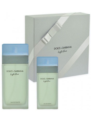D&G Light Blue Подарочный набор (туалетная вода 100 мл + туалетная вода 25 мл)