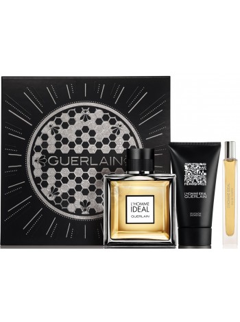Guerlain L'Homme Ideal Подарочный набор (туалетная вода 100 мл + гель для душа 75 мл + миниатюра 10 мл)