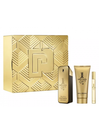 Paco Rabanne 1 Million Parfum Подарочный набор (парфюмированная вода 100 мл + гель для душа 100 мл + миниатюра 10 мл)