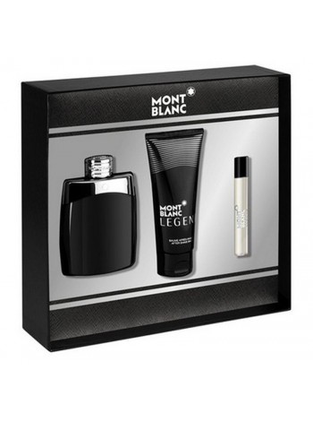 Montblanc Legend Подарочный набор (туалетная вода 100 мл + бальзам после бритья 100 мл + миниатюра 7.5 мл)