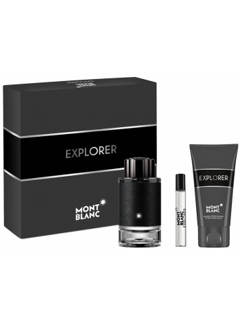 Montblanc Explorer Подарочный набор (парфюмированная вода 100 мл + миниатюра 7,5 мл + бальзам после бритья 100 мл)