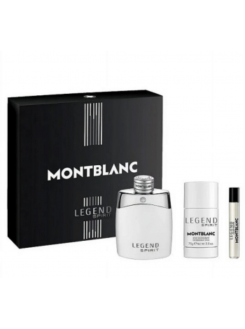 Montblanc Legend Spirit Подарочный набор (туалетная вода 100 мл + миниатюра 7,5 мл + дезодорант-стик 75 мл)