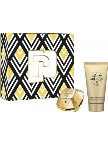 Paco Rabanne Lady Million подарочный набор (парфюмированная вода 80 мл + лосьон для тела 100 мл)