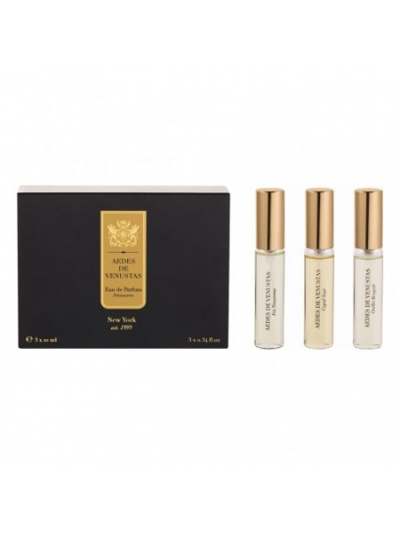 Aedes de Venustas Decouverte Travel Set миниатюра 3*10 мл (Iris Nazarena + Oeillet Bengale + Copal Azur)