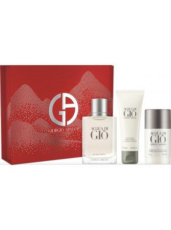 Armani Acqua di Gio Pour Homme Подарочный набор (туалетная вода 100 мл + гель для душа 75 мл + стиковый дезодорант 75 мл)