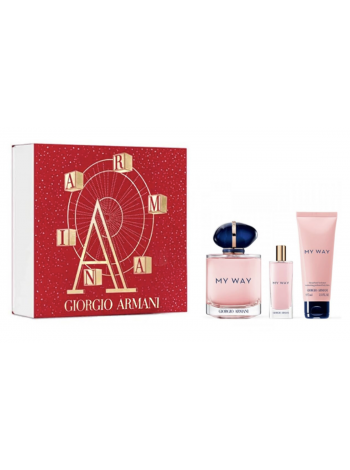 Armani My Way Подарочный набор (парфюмированная вода 90 мл + лосьон для тела 50 мл + парфюмированная вода 15 мл)