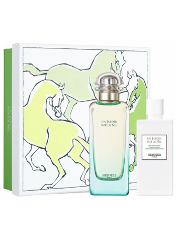 Hermes Un Jardin Sur le Nil Подарочный набор (туалетная вода 100 мл + лосьон для тела 80 мл)