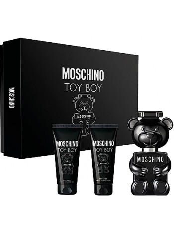 Moschino Toy Boy Подарочный набор (парфюмированная вода 50 мл + бальзам после бритья 50 мл + гель для душа 50 мл)