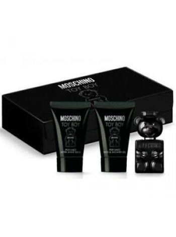 Moschino Toy Boy Подарочный набор (миниатюра 5 мл + лосьон для тела 25 мл + бальзам после бритья 25 мл)