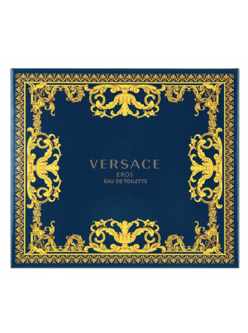 Versace Eros подарочный набор (туалетная вода 100 мл + миниатюра 10 мл + гель для душа 150 мл)