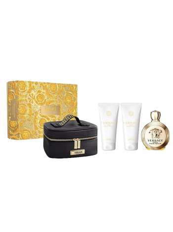 Versace Eros Pour Femme Подарочный набор (парфюмированная вода 100 мл + лосьон для тела 100 мл + гель для душа 100 мл + косметичка)