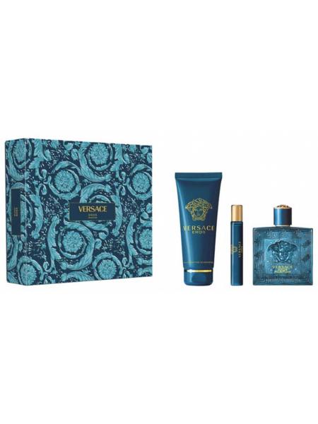 Versace Eros Parfum Подарочный набор (духи 100 мл + миниатюра 10 мл + гель для душа 150 мл)