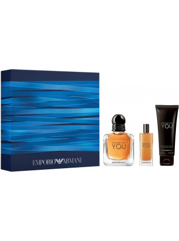 Armani Emporio Armani Stronger With You Подарочный набор (туалетная вода 50 мл + миниатюра 15 мл + гель для душа 75 мл)