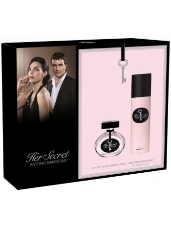Antonio Banderas Her Secret Подарочный набор (туалетная вода 50 мл + дезодорант-спрей 150 мл)