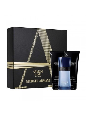 Armani Code Colonia Подарочный набор (туалетная вода 75 мл + гель для душа 75 мл + бальзам после бритья 75 мл)
