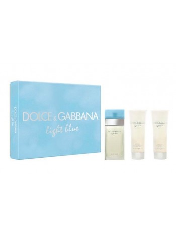 D&G Light Blue Подарочный набор (туалетная вода 50 мл + лосьон для тела 50 мл + гель для душа 50 мл)