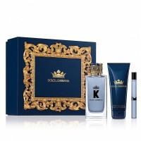 D&G K By Dolce&Gabbana Подарочный набор (туалетная вода 100 мл + бальзам после бритья 50 мл + миниатюра 10 мл)