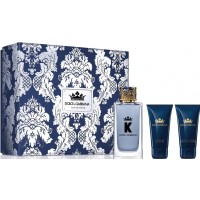 D&G K Eau de Parfum Подарочный набор (парфюмированная вода 100 мл + бальзам после бритья 50 мл + гель для душа 50 мл)