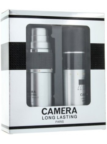Max Deville Camera Long Lasting Подарочный набор (туалетная вода 100 мл + дезодорант-спрей 150 мл)
