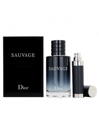 Dior Sauvage 2015 Подарочный набор (туалетная вода 100 мл + миниатюра 10 мл)