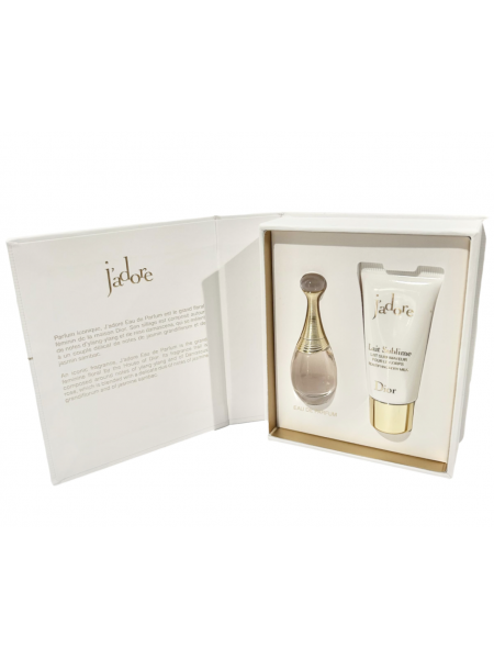 Dior J'adore Eau de Parfum Travel Set (миниатюра 5 мл + лосьон для тела 20 мл)