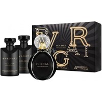 Bvlgari Goldea The Roman Night Absolute Подарочный набор (парфюмированная вода 50 мл + лосьон для тела 40 мл + гель для душа 40 мл)