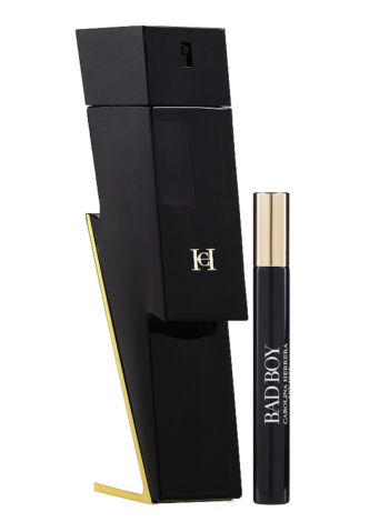Carolina Herrera Bad Boy Подарочный набор (туалетная вода 100 мл + миниатюра 10 мл)