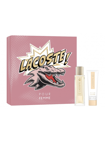 Lacoste Pour Femme Подарочный набор (парфюмированная вода 50 мл + лосьон для тела 50 мл)