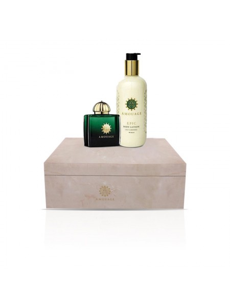 Amouage Epic Woman Подарочный набор (парфюмированная вода 100 мл + лосьон для тела 300 мл)