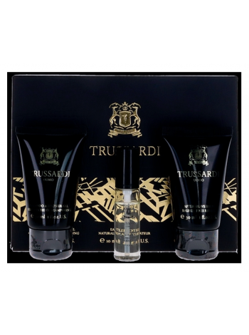 Trussardi Uomo Trussardi 2011 Подарочный набор (миниатюра 10 мл + гель для душа 30 мл + бальзам после бритья 30 мл)