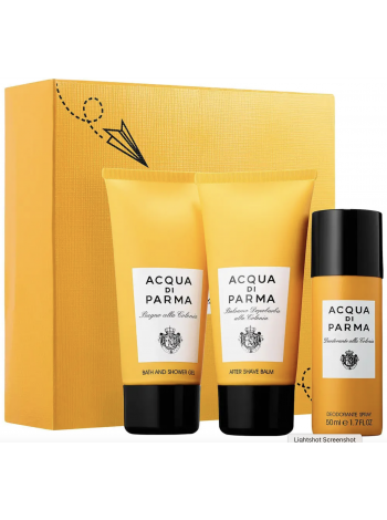 Acqua di Parma Colonia Nomade Подарочный набор (дезодорант-спрей 50 мл + бальзам после бритья 75 мл + гель для душа 75 мл)