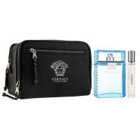 Versace Man Eau Fraiche подарочный набор (туалетная вода 100 мл + миниатюра 10 мл + косметичка)