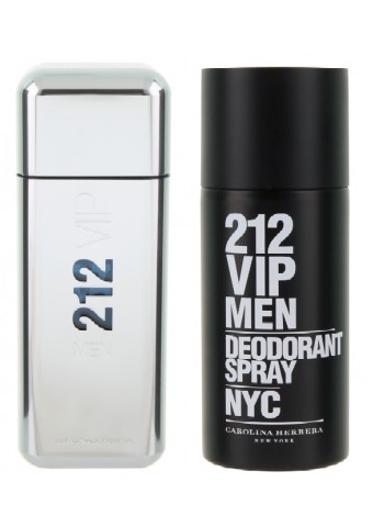 Carolina Herrera 212 VIP Men Подарочный набор (туалетная вода 100 мл + дезодорант-спрей 150 мл)