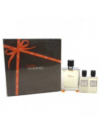 Terre d'Hermes Eau De Toilette Подарочный набор (туалетная вода 50 мл + гель для душа 40 мл + лосьон для тела 40 мл)