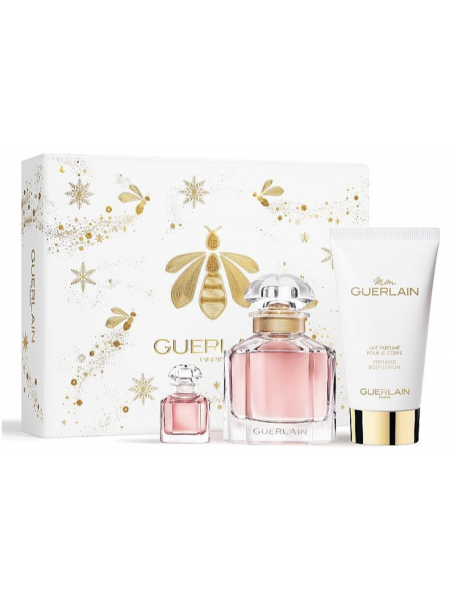 Guerlain Mon Guerlain Подарочный набор (парфюмированная вода 50 мл + лосьон для тела 75 мл + миниатюра 5 мл)