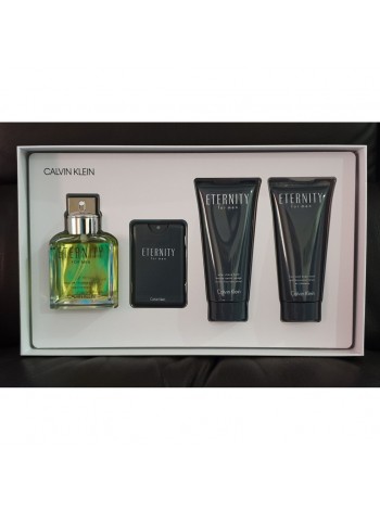 Calvin Klein Eternity for Men Подарочный набор (туалетная вода 100 мл + гель для душа 100 мл + бальзам после бритья 100 мл + миниатюра 20 мл)