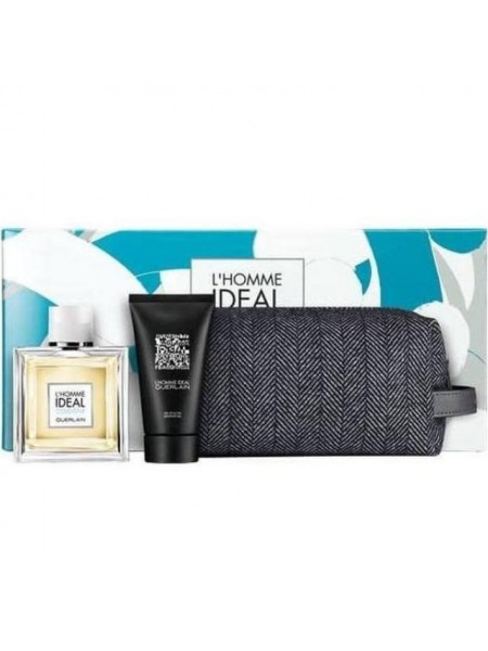 Guerlain L'Homme Ideal Cologne Подарочный набор (туалетная вода 100 мл + гель для душа 75 мл + косметичка)
