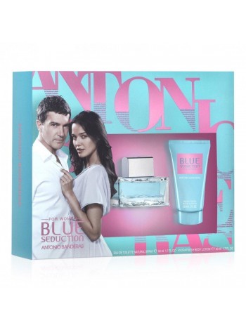 Antonio Banderas Blue Seduction for Women Подарочный набор (туалетная вода 80 мл + лосьон для тела 75 мл)
