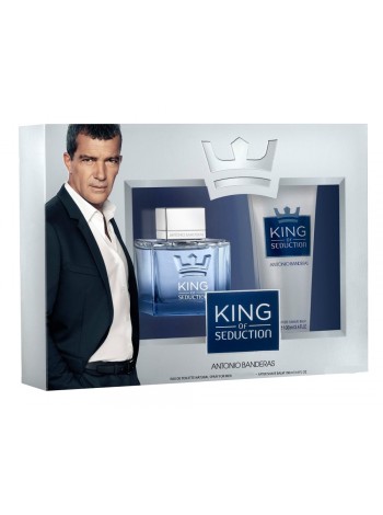 Antonio Banderas King of Seduction Подарочный набор (туалетная вода 100 мл + бальзам после бритья 75 мл)