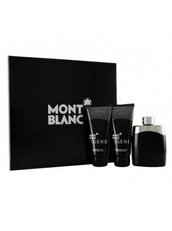 Montblanc Legend Подарочный набор (туалетная вода 100 мл + бальзам после бритья 100 мл + гель для душа 100 мл)