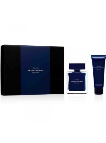 Narciso Rodriguez For Him Bleu Noir Подарочный набор (туалетная вода 100 мл + лосьон после бритья 75 мл)