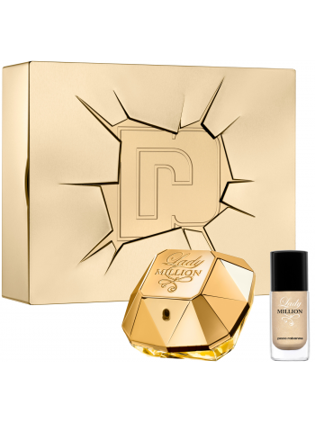 Paco Rabanne Lady Million подарочный набор (парфюмированная вода 50 мл + лак для ногтей 9 мл)