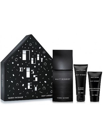 Issey Miyake Nuit d'Issey Подарочный набор (туалетная вода 125 мл + гель для душа 75 мл + бальзам после бритья 50 мл)