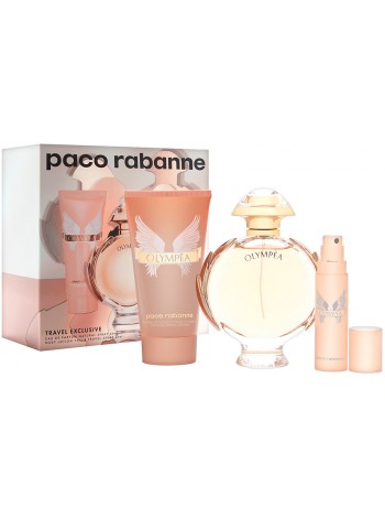 Paco Rabanne Olympea подарочный набор (миниатюра 10мл + парфюмированная вода 80 мл + лосьон для тела 75 мл)