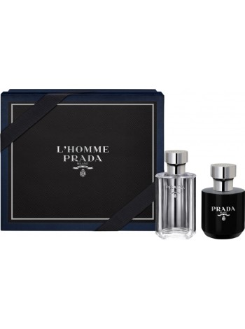 Prada L'Homme Подарочный набор (туалетная вода 100 мл + бальзам после бритья 125 мл)