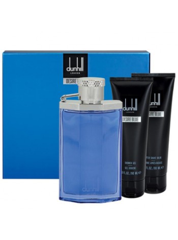 Alfred Dunhill Desire Blue Подарочный набор (туалетная вода 100 мл + гель для душа 90 мл + лосьон после бритья 90 мл + сумка)